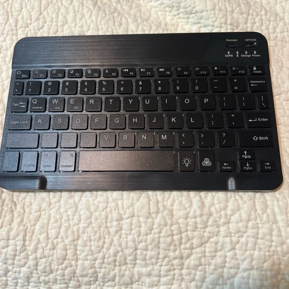 Case with Keyboard For 9.7'' IPAD Folio Leather Stand Cover Black